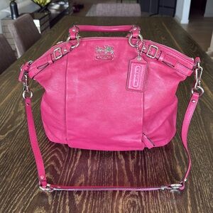 Coach Fuchsia Leather Satchel